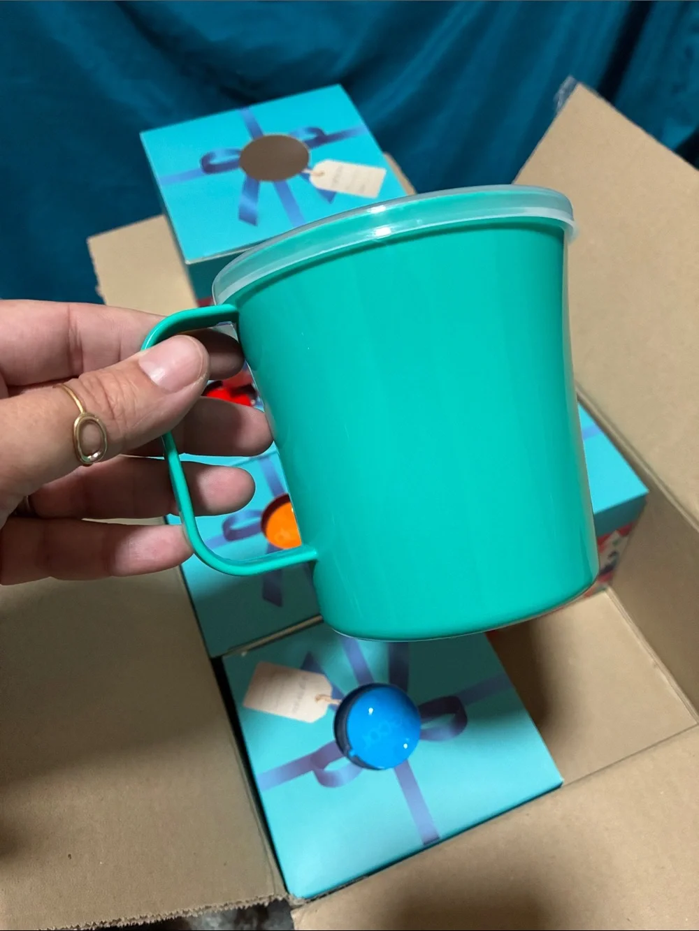 6 decor microsafe soup mugs gift boxed